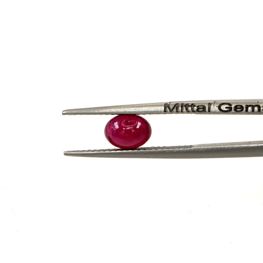 Natural Bangkok Ruby Calibrated Cabochon Ovals | 5x7mm & 6x8mm