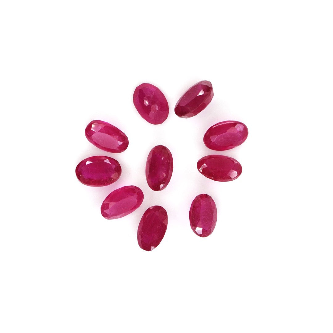 Natural Bangkok Ruby Calibrated Ovals | 2x4mm