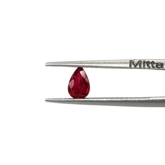 Natural Untreated Mozambique Ruby Calibrated Pears | 3x5mm & 4x6mm