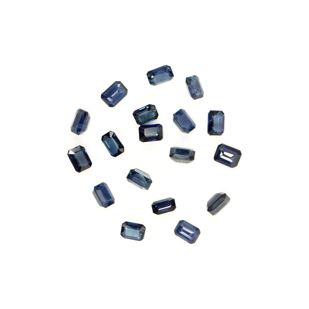 Natural Untreated Blue Sapphire Calibrated Octagons | 3x4mm & 4x5mm