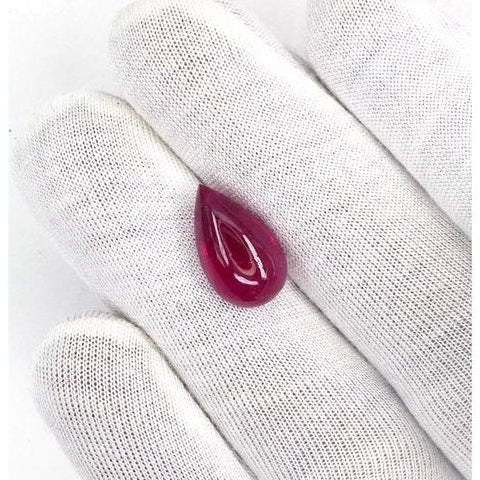Natural Bangkok Ruby Cabochon Pears | 10.54cts