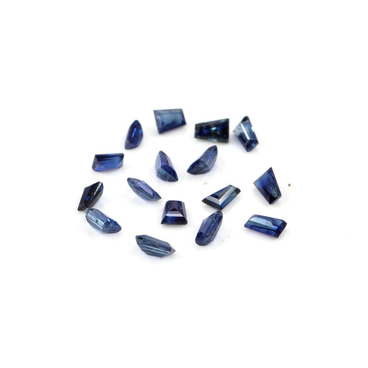Natural Untreated Blue Sapphire Calibrated Tapper Baguettes | 1.5x2x4mm & 2x3x4mm