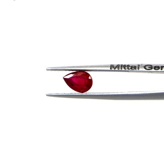 Natural Bangkok Ruby Calibrated Pears | 6x7mm & 7x8mm