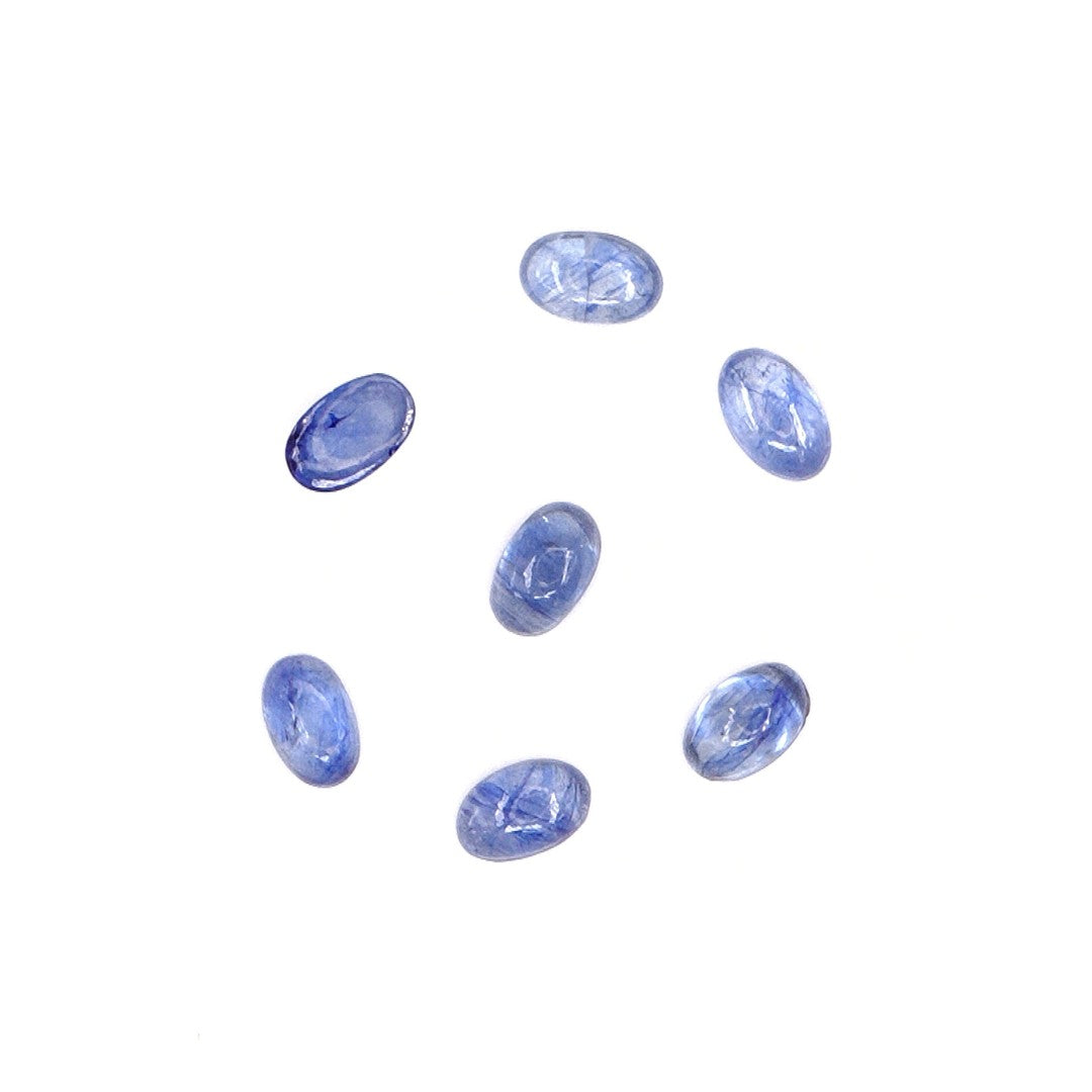 Natural Bangkok Blue Sapphire Calibrated Cabochon Ovals | 3x5mm & 4x6mm