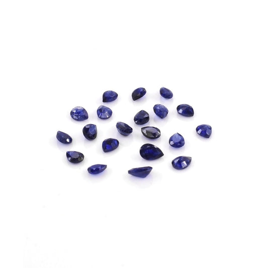 Natural Bangkok Blue Sapphire Calibrated Pears | 3x4mm & 4x5mm