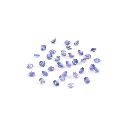 Natural Untreated Blue Sapphire Calibrated Rounds | 1mm & 1.25mm