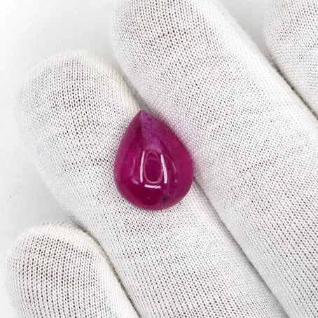 Natural Bangkok Ruby Cabochon Pears | 13.29cts