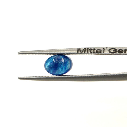 Natural Bangkok Blue Sapphire Calibrated Cabochon Ovals | 5x7mm & 6x8mm