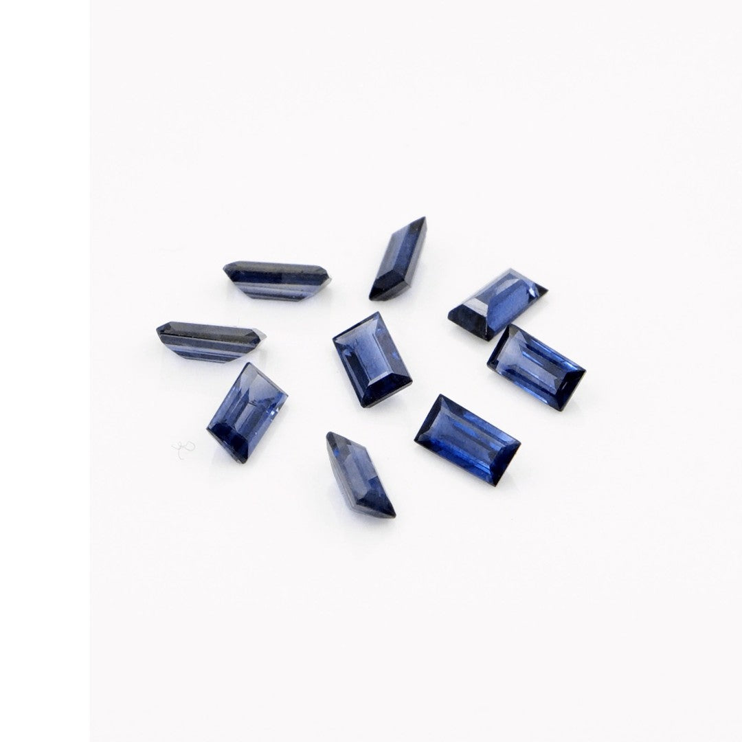 Natural Untreated Blue Sapphire Calibrated Baguettes | 1.5x3mm & 2x4mm