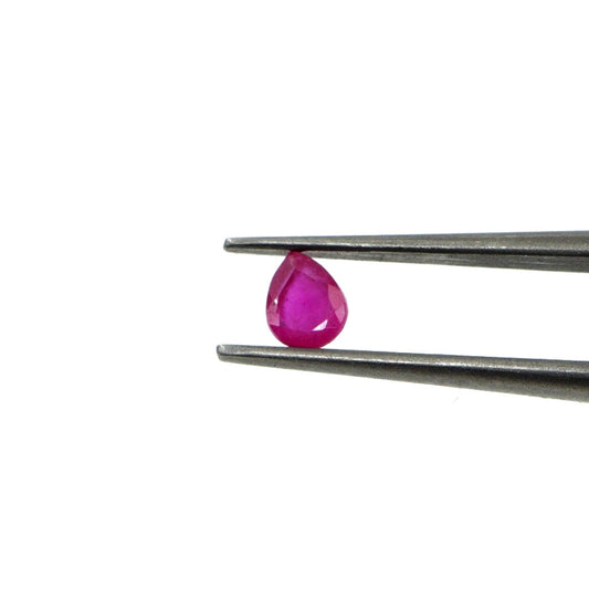 Natural Bangkok Ruby Calibrated Pears | 3x4mm & 4x5mm