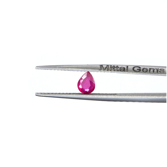Natural Bangkok Ruby Calibrated Pears | 5x6mm & 6x7mm