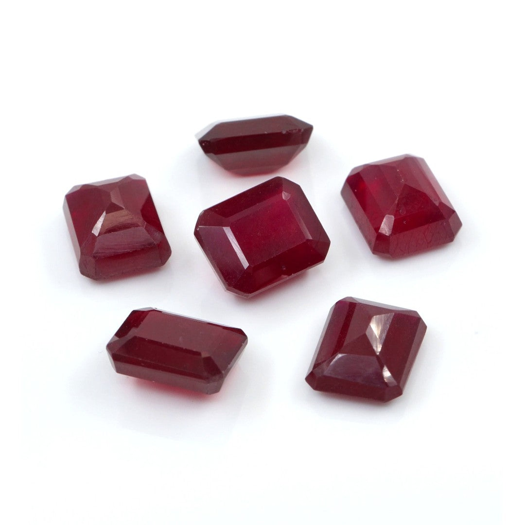 Natural Bangkok Ruby Calibrated Octagons | 9x11mm & 10x12mm