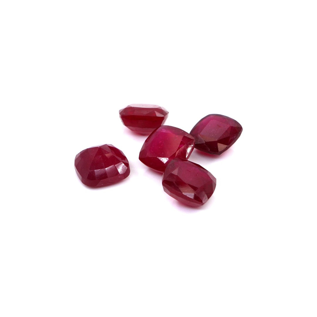 Natural Bangkok Ruby Calibrated Cushions | 8mm & 9mm