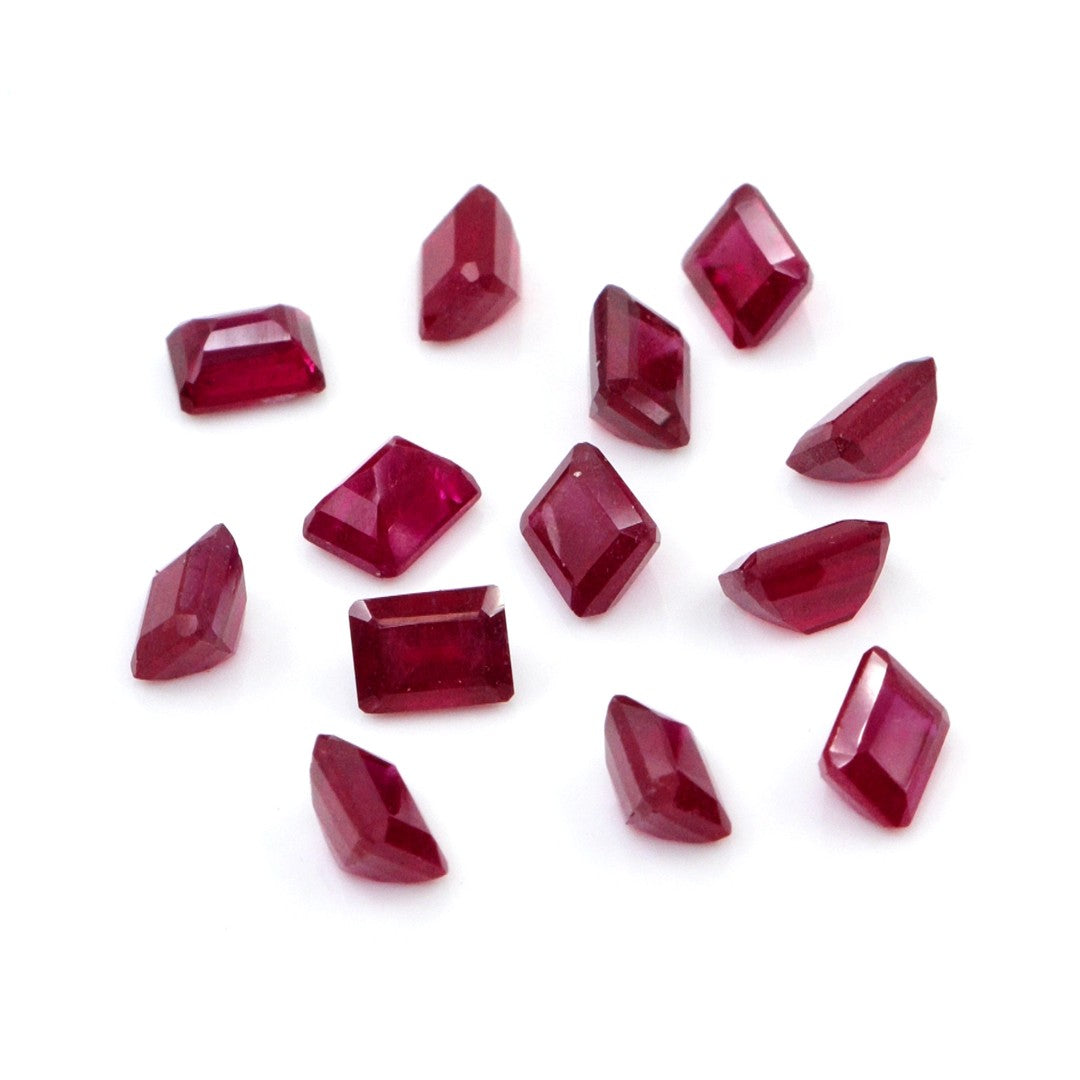 Natural Bangkok Ruby Calibrated Octagons | 3x4mm & 4x5mm