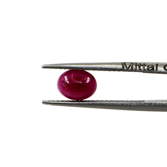 Natural Bangkok Ruby Calibrated Cabochon Ovals | 5x7mm & 6x8mm