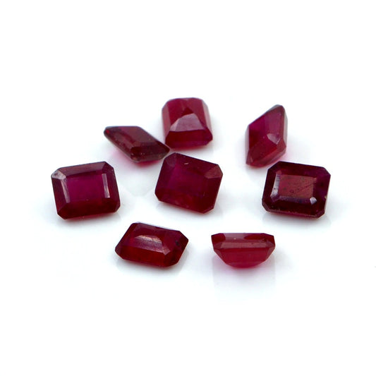 Natural Bangkok Ruby Calibrated Octagons | 6x7mm & 7x8mm