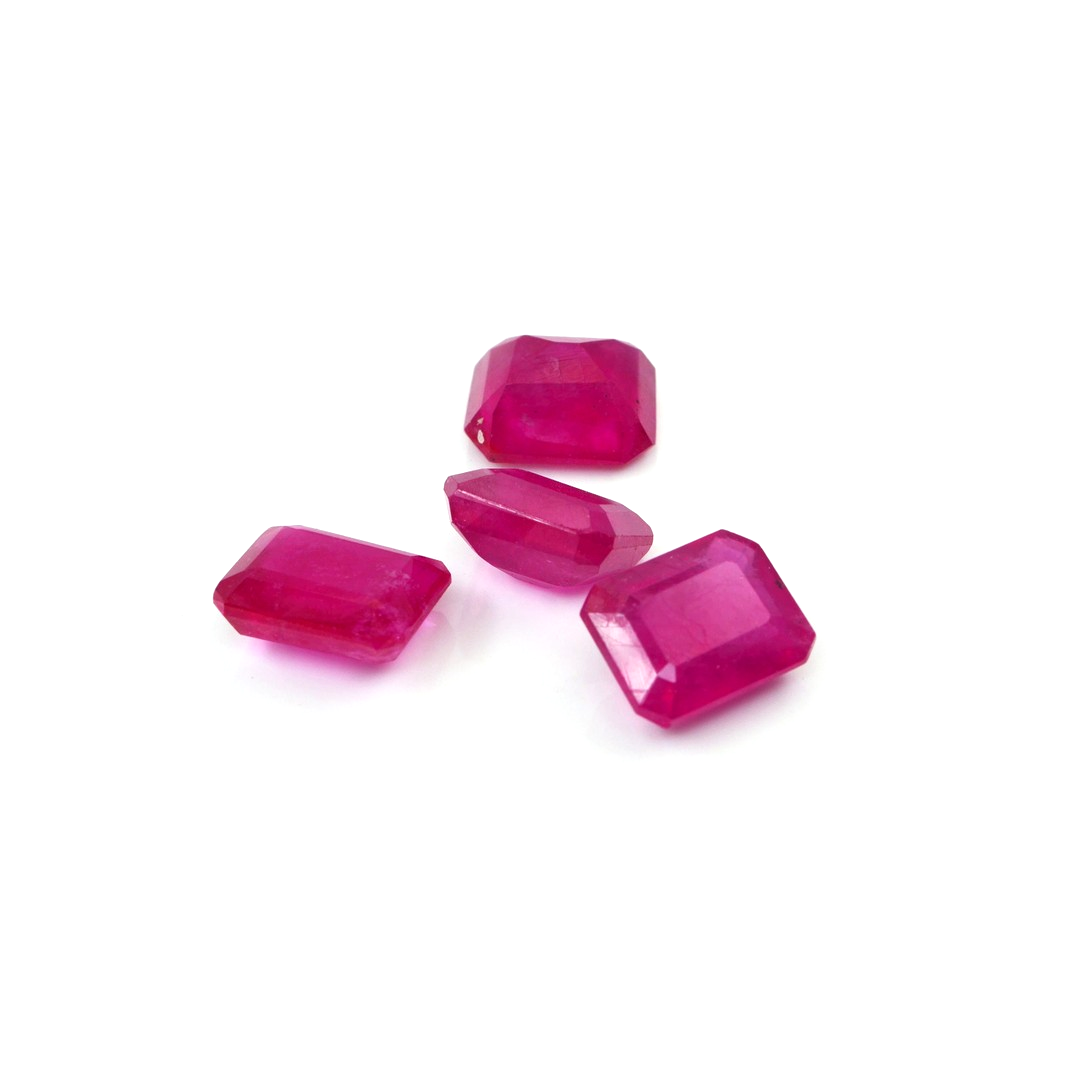 Natural Bangkok Ruby Calibrated Octagons | 9x11mm & 10x12mm
