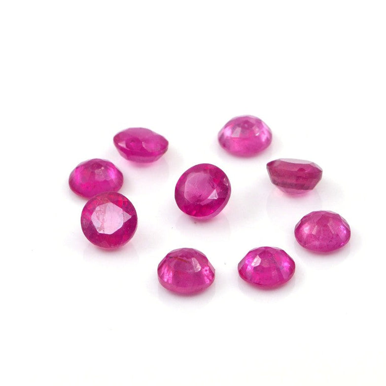 Natural Bangkok Ruby Calibrated Rounds | 6mm