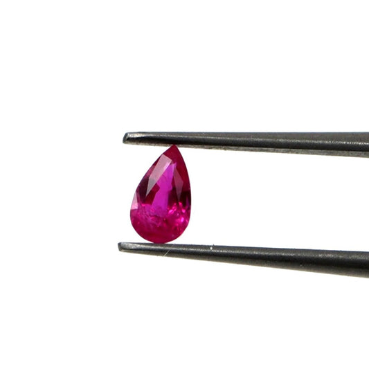 Natural Untreated Mozambique Ruby Calibrated Pears | 3x5mm & 4x6mm