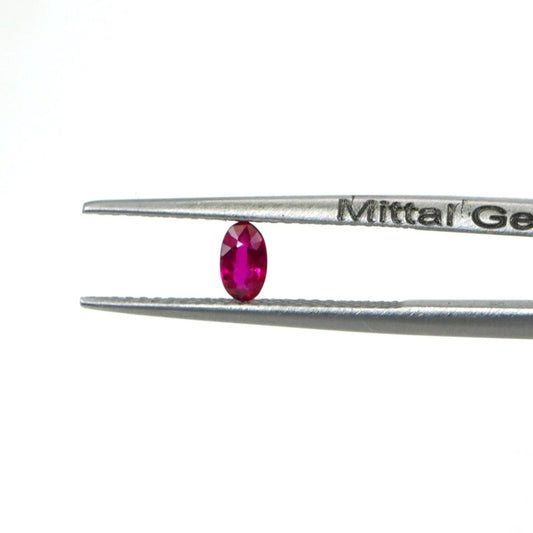 Natural Untreated Mozambique Ruby Calibrated Ovals | 3x5mm & 4x6mm