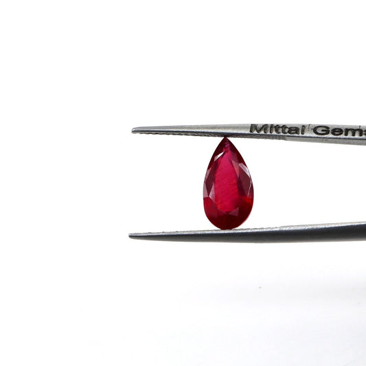 Natural Bangkok Ruby Calibrated Pears | 8x10mm