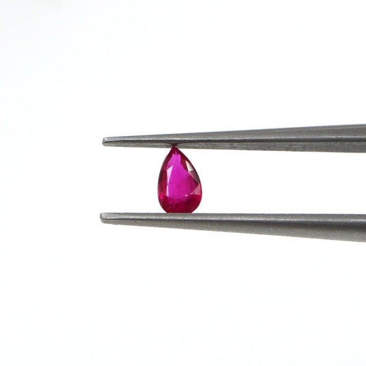 Natural Untreated Mozambique Ruby Calibrated Pears | 3x5mm & 4x6mm