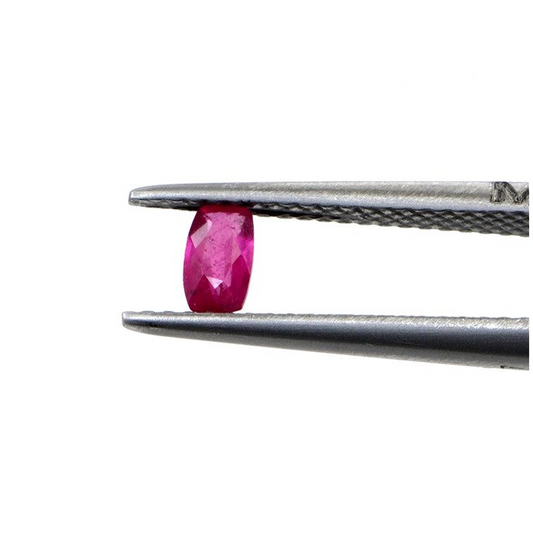 Natural Bangkok Ruby Calibrated Long Cushion | 2x4mm