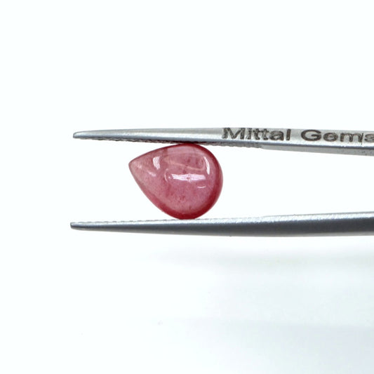 Natural Bangkok Ruby Calibrated Cabochon Pears | 7x9mm & 8x10mm