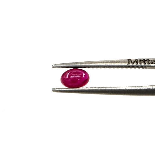 Natural Bangkok Ruby Calibrated Cabochon Ovals | 3x4mm & 4x5mm