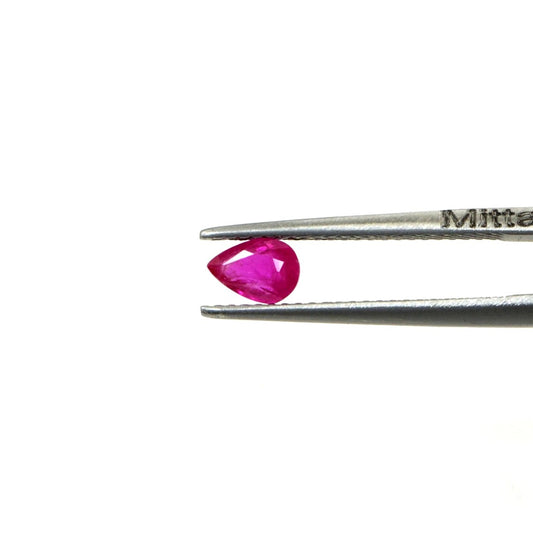 Natural Untreated Mozambique Ruby Calibrated Pears | 3x5mm & 4x6mm