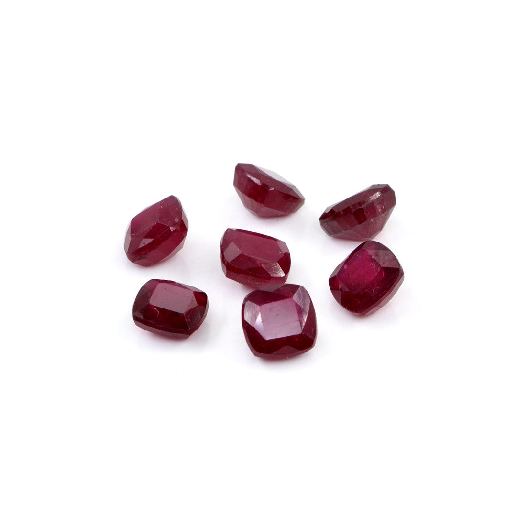 Natural Bangkok Ruby Calibrated Cushions | 4mm & 5mm