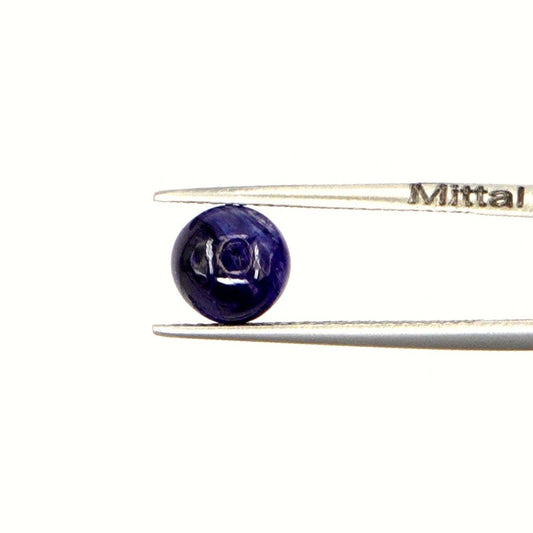 Natural Bangkok Blue Sapphire Calibrated Cabochon Rounds | 7mm & 8mm