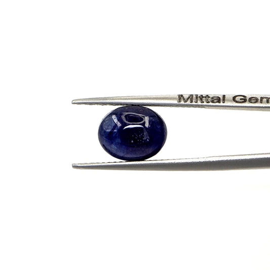 Natural Bangkok Blue Sapphire Calibrated Cabochon Ovals | 9x11mm & 10x12mm