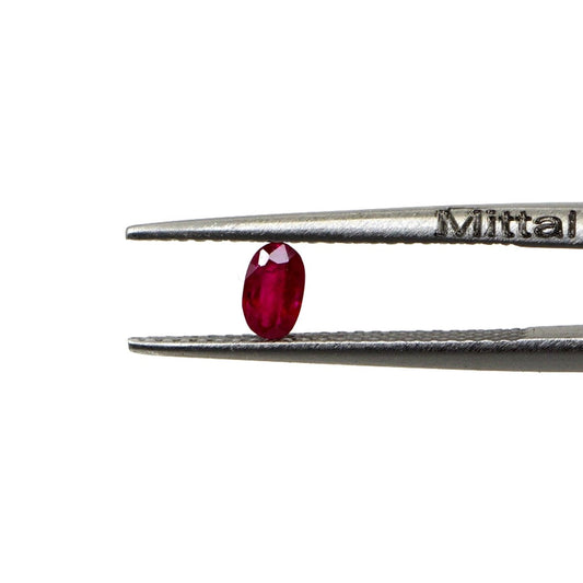 Natural Untreated Mozambique Ruby Calibrated Ovals | 3x5mm & 4x6mm