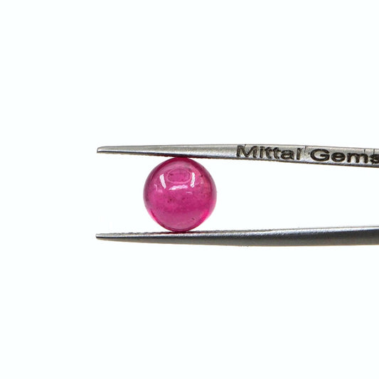 Natural Bangkok Ruby Calibrated Cabochon Rounds | 9mm & 10mm