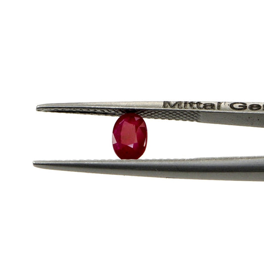 Natural Untreated Mozambique Ruby Calibrated Ovals | 3x5mm & 4x6mm