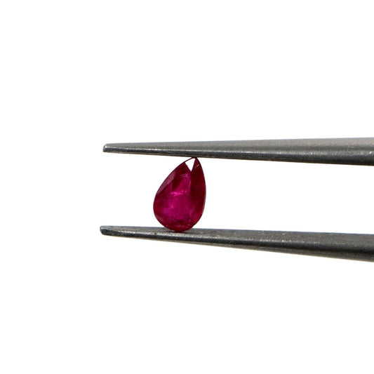 Natural Untreated Mozambique Ruby Calibrated Pears | 3x5mm & 4x6mm