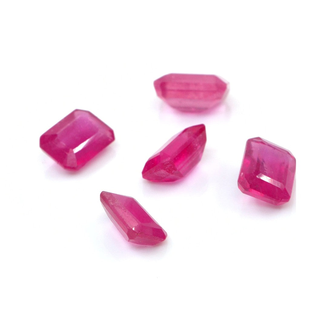 Natural Bangkok Ruby Calibrated Octagons | 5x7mm & 6x8mm