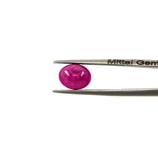 Natural Bangkok Ruby Calibrated Cabochon Ovals | 5x7mm & 6x8mm
