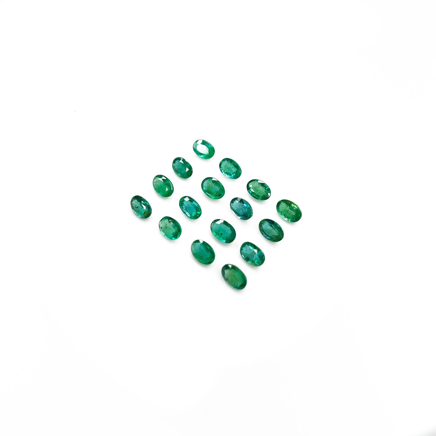 Natural Zambian Emerald Calibrated Ovals | 3x5mm & 6x4mm