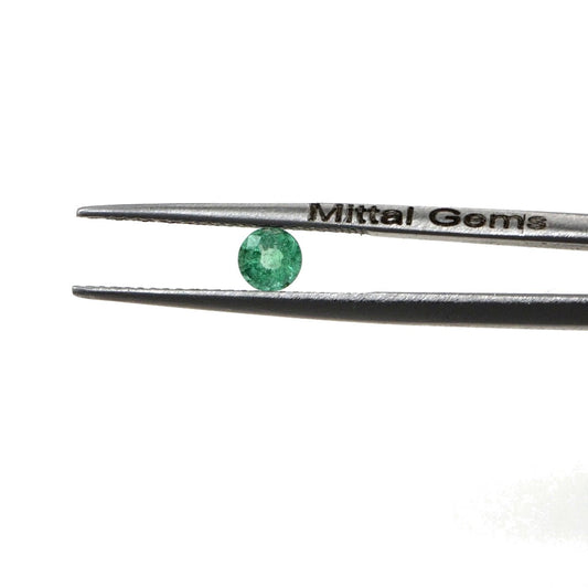Natural Zambian Emerald Calibrated Rounds | 3mm & 3.5mm