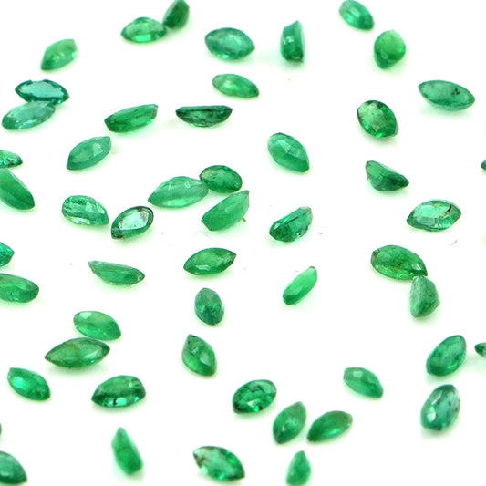 Natural Zambian Emerald Calibrated Marquise | 1.5x3mm & 2x4mm
