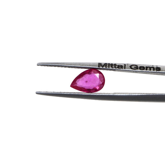 Natural Bangkok Ruby Calibrated Pears | 7x10mm & 8x11mm