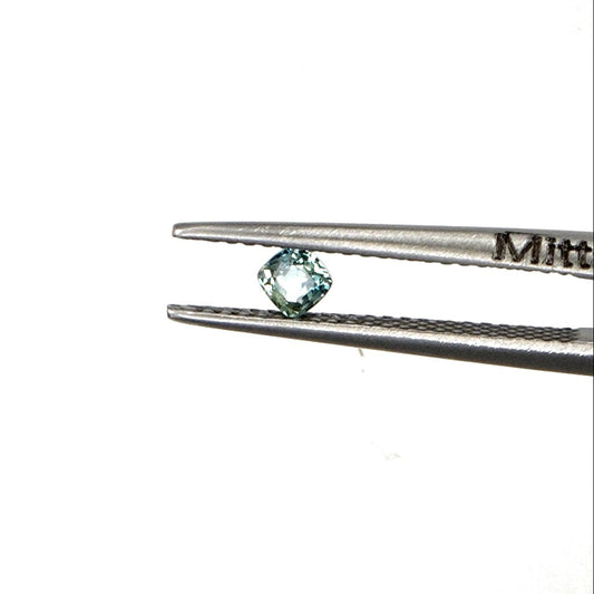 Natural Untreated Australian Teal Sapphire Calibrated Cushions | 3mm & 3.5mm