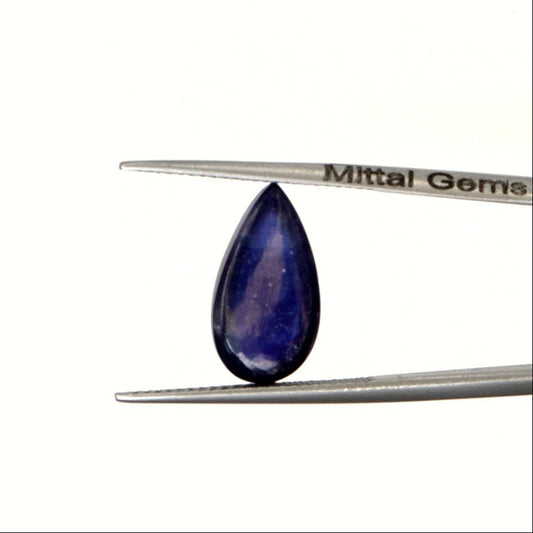 Natural Bangkok Blue Sapphire Calibrated Cabochon Pears | 8x15mm & 9x16mm