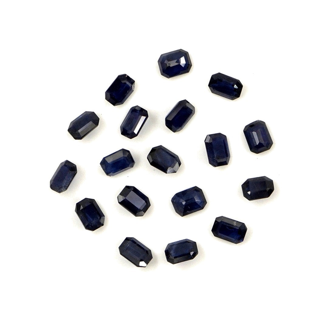 Natural Untreated Blue Sapphire Calibrated Octagons | 3x4mm & 4x5mm