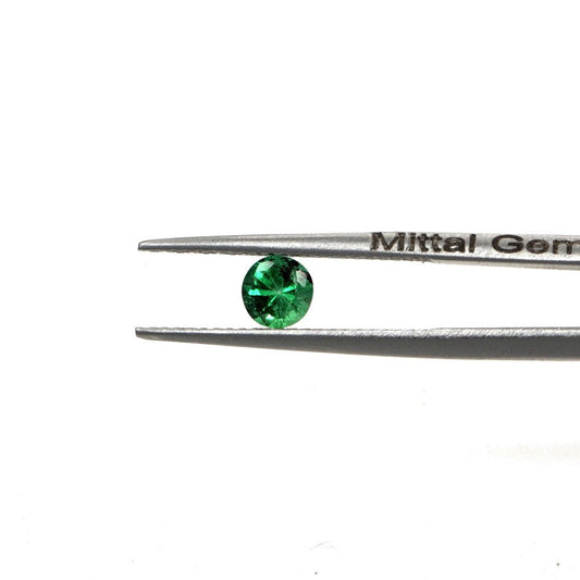 Natural Zambian Emerald Calibrated Rounds | 3mm & 3.5mm