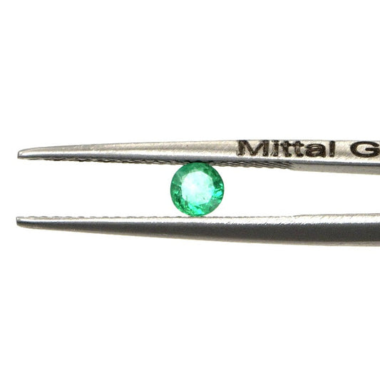 Natural Zambian Emerald Calibrated Rounds | 3mm & 3.5mm