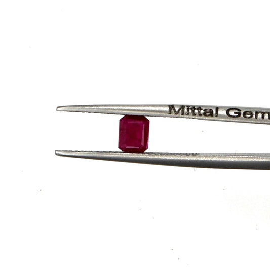 Natural Untreated Mozambique Ruby Calibrated Octagons | 3x4mm & 4x5mm