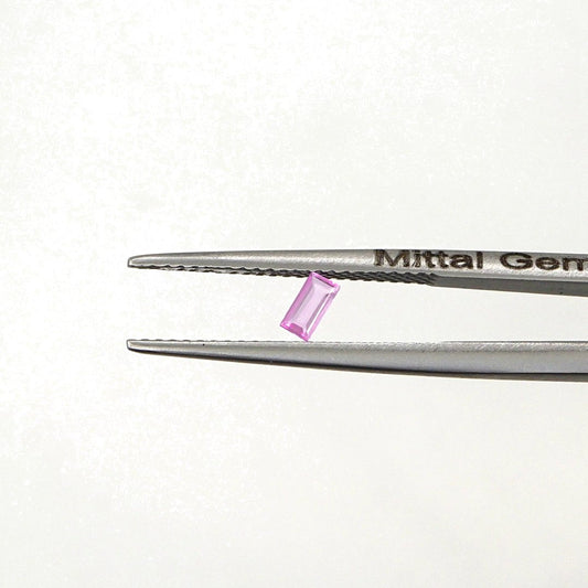 Natural Untreated Pink Sapphire Calibrated Baguettes | 2x4mm & 2.5x5mm